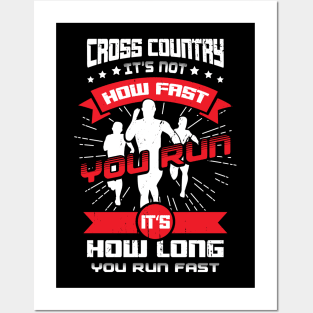 Cross Country Running Runner Gift Posters and Art